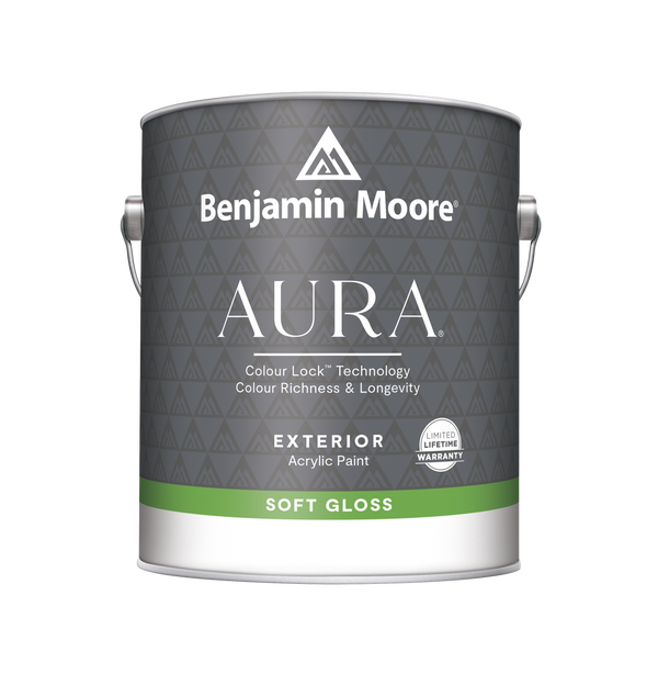 Aura Waterborne Exterior Paint - Soft Gloss Finish