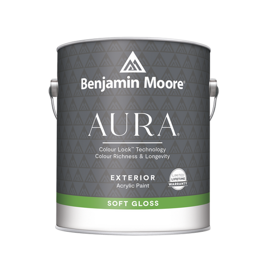 Aura Waterborne Exterior Paint - Soft Gloss Finish