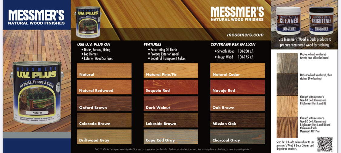 Messmer’s U.V. Plus – Deck Stain, Wood Stain  (Semi Transparent)