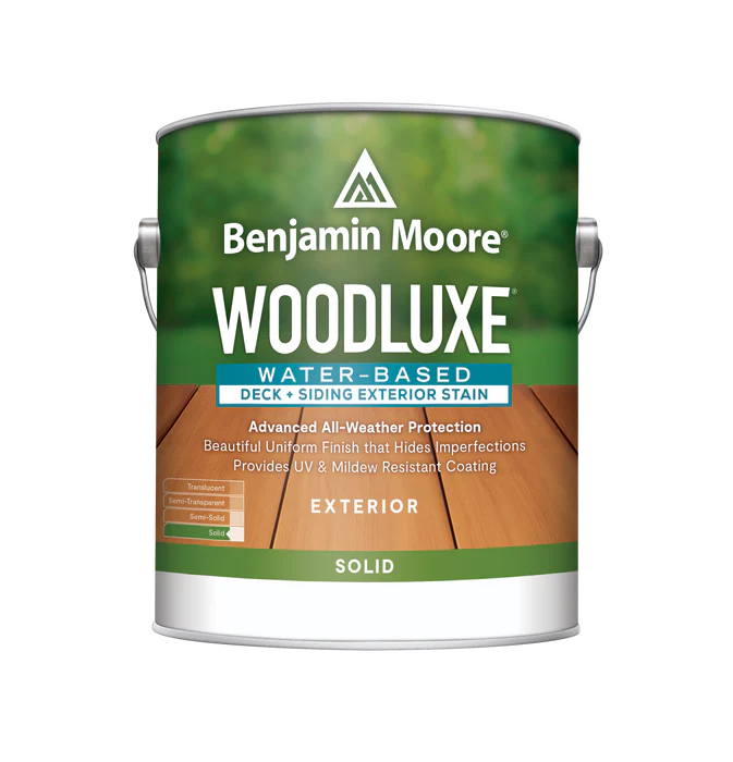 Woodluxe® Water-Based Deck + Siding Exterior Stain - Solid