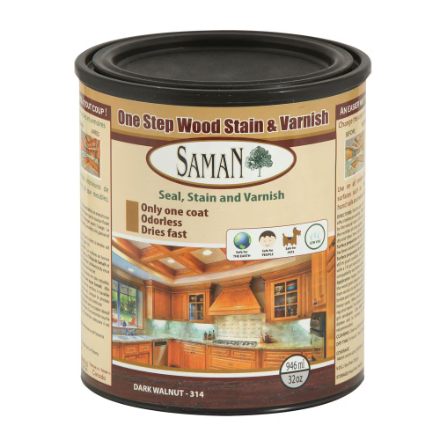 SamaN Seal, Stain and Varnish Dark Walnut SAM-314