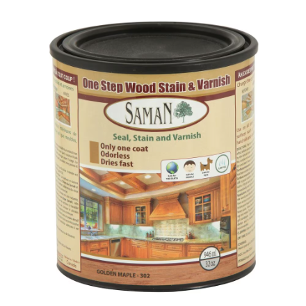 SamaN Seal, Stain and Varnish Golden Maple SAM-302