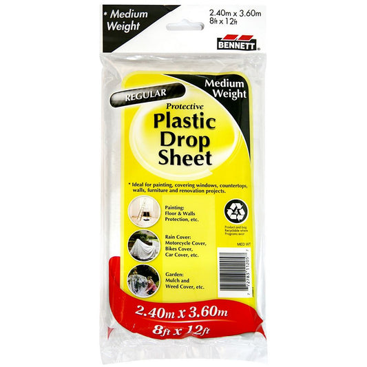 Bennett Plastic Drop Sheet  8'x12'