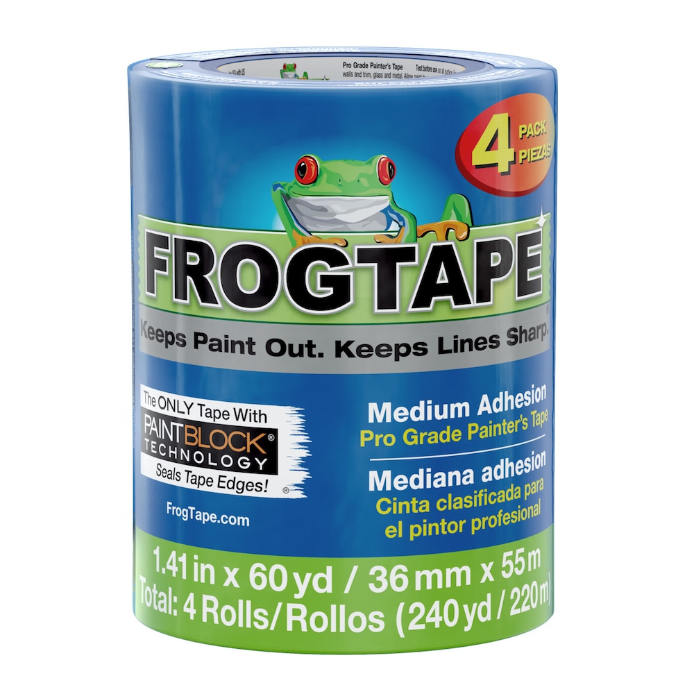 FrogTape Pro Grade 1.41-inch x 60 yd. Blue Painter's Tape (4-Pack)