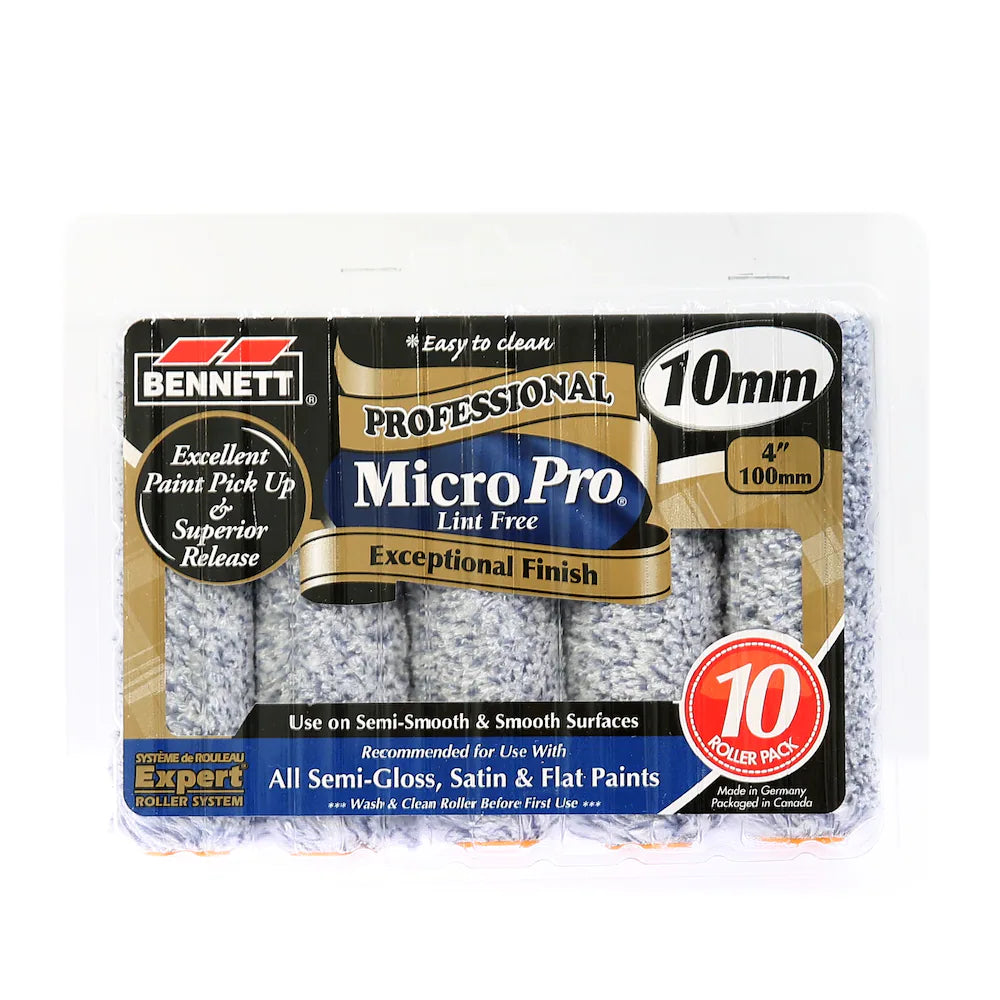 Bennett 4" Micro Pro Roller 10 Pack